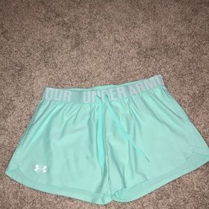 Under Armour mint green athletic shorts